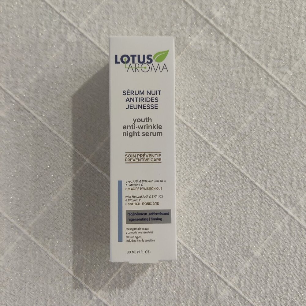 *NIB* LOTUS AROMA Anti-Wrinkle Youth Night Serum